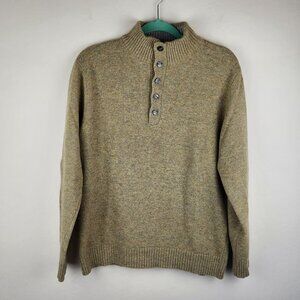 Emile Lafaurie Italy Wool Blend Multicolored Knit Polo Sweater sz XL